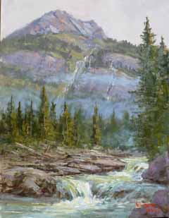 Glacier National Park Original Oil Paintings by Mark Ogle