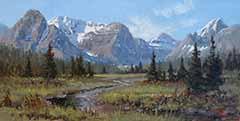 Glacier National Park Original Oil Paintings by Mark Ogle