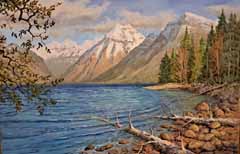 Glacier National Park Original Oil Paintings by Mark Ogle