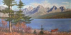 Glacier National Park Original Oil Paintings by Mark Ogle
